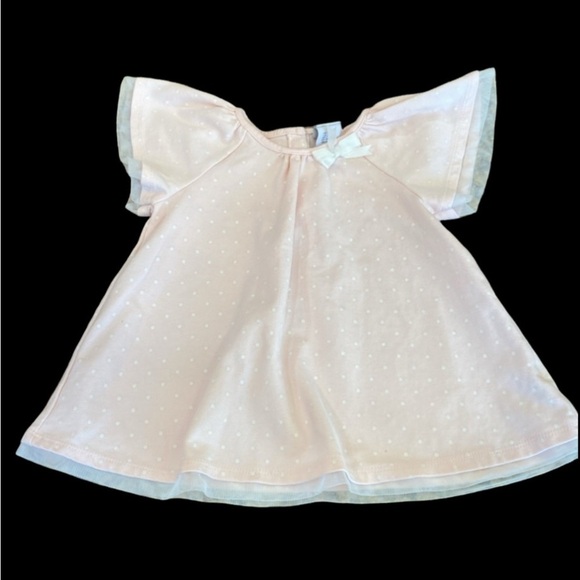 TAHARI Adorable Pink and White Polka Dot Dress with Bow. Size 3T. Short sleeve. - Picture 2 of 14